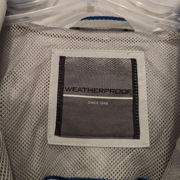 NWT WEATHERPROOF Gray superior stretch water resistant bomber light jacket XXL - Picture 7 of 10